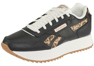 Reebok Classic Sneaker REEBOK CLASSIC REEBOK GLIDE RIPPLE DOUBLE, Damen, Gr. 37,5, washed schwarz, washed schwarz, chalk, Leder, Synthetik, Schuhe Sneaker