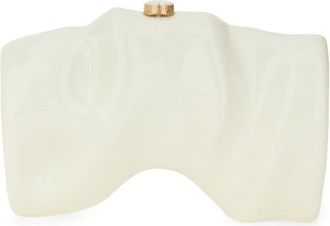 Cult Gaia Sculptural White Acrylic Clutch
