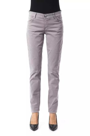 Byblos Womens Grey Straightleg Pants Cotton - Size 31 (Waist)
