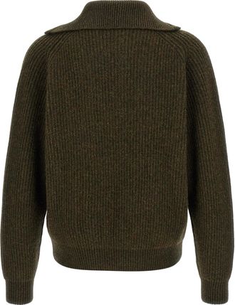 Jil Sander Mens Bicolor Wool Cardigan Clothing