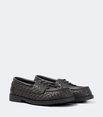 Bottega Veneta Mocasines Pier de piel Intrecciato