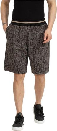 Emporio Armani Bermuda Shorts - Heren - Korte Broeken - Zwart - 3XL - Katoen - Korte Broeken