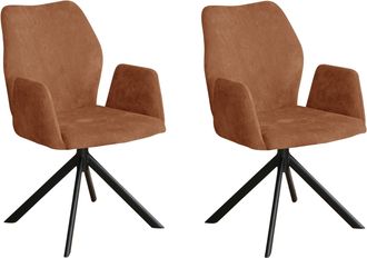 HOME AFFAIRE Armlehnstuhl »Hacienda« (Set) 2 Stk.moderner Cord Bezug