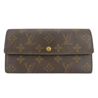Louis Vuitton Pre-owned Wallets, female, Brown, Size: ONE SIZE Pre-owned Portefeuille Sarah Monogram Wallet