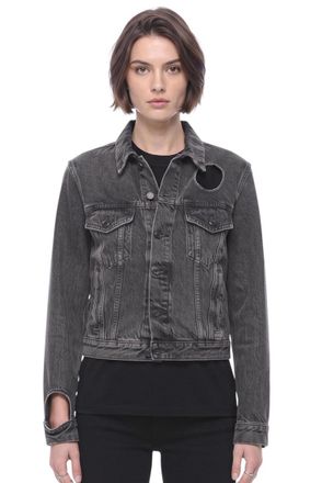 Off-white Grey Shirt Collar Jacket