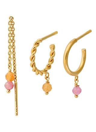 Pernille Corydon Bloom Box Ohrringe set von 3