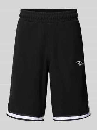 Pegador Shorts mit Logo-Stitching Modell Signar in Black, Gr&ouml;&szlig;e XXL
