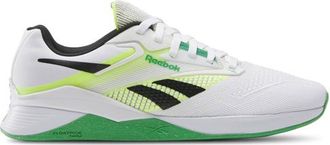 Reebok Mens Nano X4 - Training Shoes White/Sport Green/Solar Acid Size 10.0