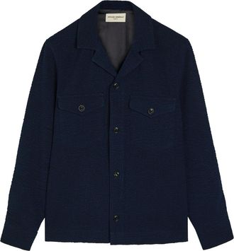 Officine G&eacute;n&eacute;rale Jean-baptiste Seersucker Jacket - Navy - Xxl