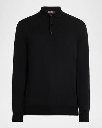 Loro Piana Mens Gift Of Kings Wool Polo Sweater