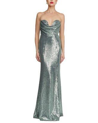 Halston Heritage Juliette Disco Jersey Gown
