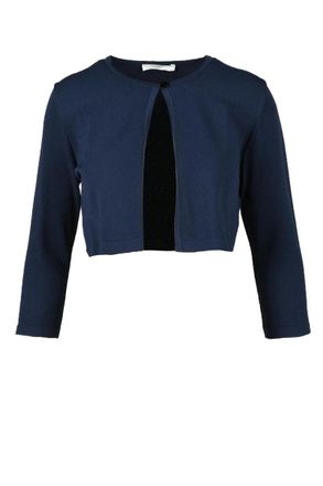 Charlott Cropped Cardigan with Round Neckline