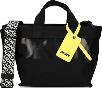 DKNY logo-print tote bag - Black