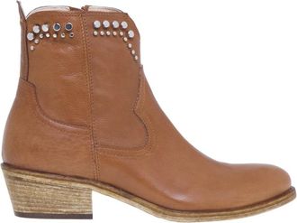 Fru.It Tronchetto Texano - Dames - Cowboylaarzen - Bruin - 37 EU - Leer - Schoenen