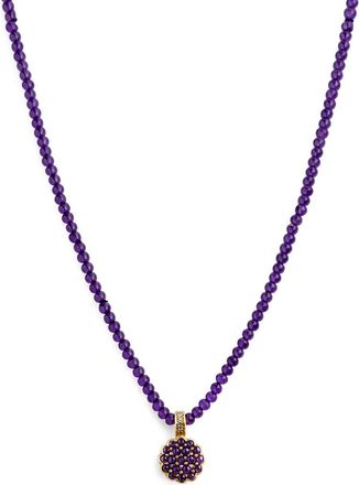 Jewelmak 14K Amethyst Necklace