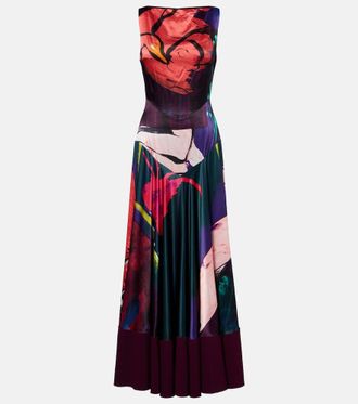 Roksanda Ilincic Munir printed silk satin gown