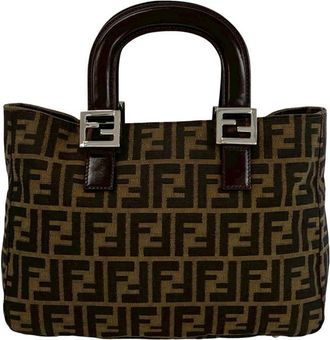 Fendi Pre-owned Fendi Small Zucca Canvas Twins Tote Ladies 1MJKTGCHBDI77CYW