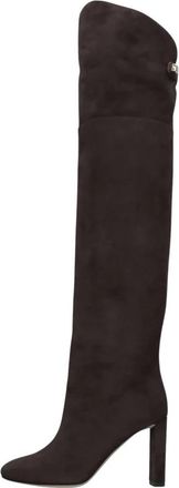 Maisons Skorpios Marylin Suede Dijkhoge Laarzen - Dames - Over de knie laarzen - Bruin - 41 EU - Leer - Schoenen