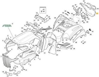 STIGA Sports Original Stiga Tractor De C&eacute;sped Cortac&eacute;sped Cubierta Trasera 325110476/0