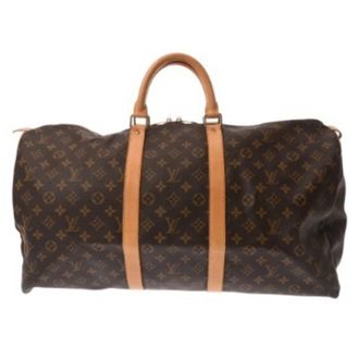 Louis Vuitton Brown Monogram Canvas Boston Bag (Pre-Owned)