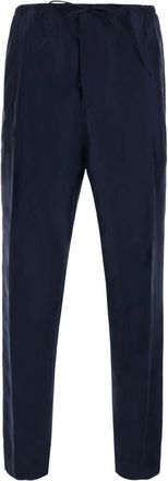 Bottega Veneta Pantalones Cotone Seta - Trousers - Hombre - Azul - L
