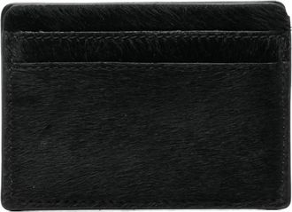SAPIO textured card holder - women - Calf Hair - One Size - Black
