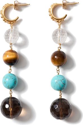 Chan Luu Alto Semiprecious Stone Linear Drop Earrings in Gold Multi at Nordstrom
