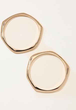 Fat Face FatFace Gold Tone Double Bangle