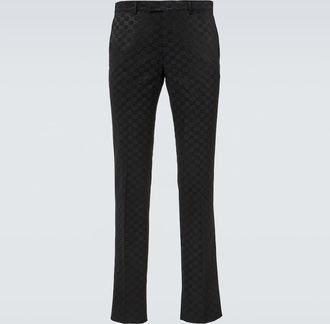Gucci GG cotton-blend straight pants