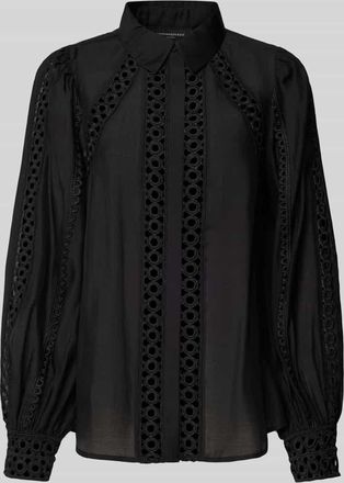Copenhagen Muse Regular Fit Bluse mit Ballon&auml;rmeln Modell MOLLY in Black, Gr&ouml;&szlig;e L