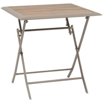 Hesperide Azua tavolo da giardino pieghevole a 2 posti caff&egrave; 71x71cm - Hesp&eacute;ride