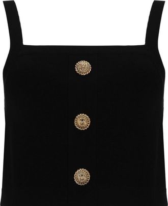 Balmain Top mit Schmuckkn&ouml;pfen