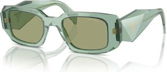 Prada Pr17Ws Rectangular Sunglasses - unisex - Prada - Sunglasses - Green - 49 MM - Accessories
