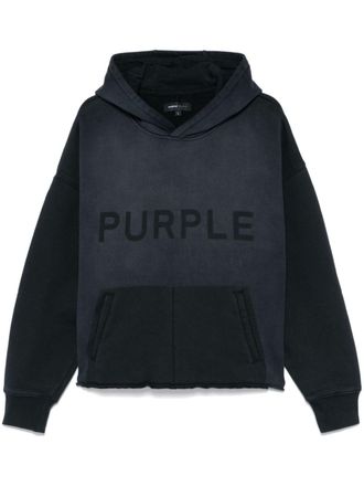 Purple Shadow Wordmark hoodie - men - Cotton/Cotton - M - Black