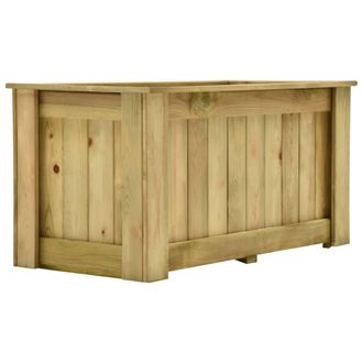 vidaXL Arriate De Madera De Pino Impregnada 100x50x50 Cm Vidaxl