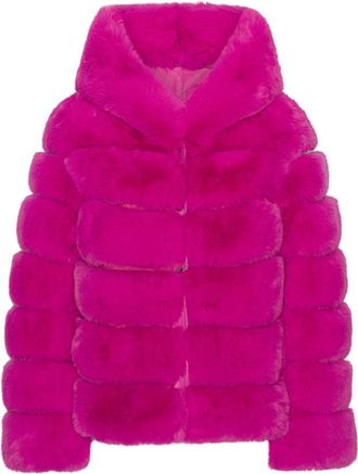 Americandreams Blake Short Faux Fur Jacket - Dames - Jassen - Roze - M - Polyester - Jassen