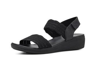 Skechers Arya - Favorite Finds Womens Wedge Shoes Black/Black : 11 B - Medium, Textile