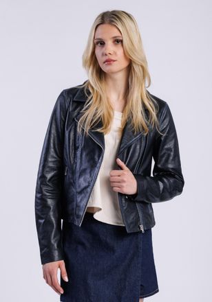 Freaky Nation Lederjacke FREAKY NATION Lederjacke-FN, Damen, Gr. M (38), schwarz, Oberstoff: 100% Leder; Futter: 100% Baumwolle, normal, Jacken Lederjacke