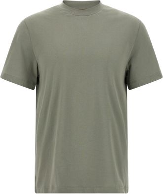 Brioni Olive Carbonated Cotton T-shirt