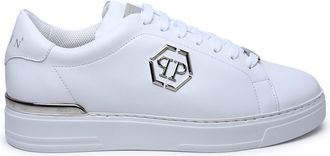 Philipp Plein Hexagon White Lear Sneakers