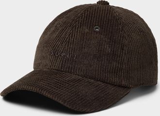 SOEUR Womens Hector embroidered corduroy cap
