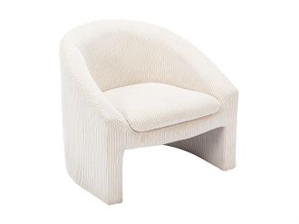 Vente-Unique Sill&oacute;n de terciopelo crema OSSANA