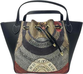 Gattinoni Schoudertas - Dames - Shoppers - Zwart - ONE Size - Leer - Tassen