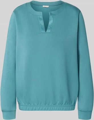 Tom Tailor Regular Fit Sweatshirt mit Viskose-Anteil in Eisblau, Größe XXXL
