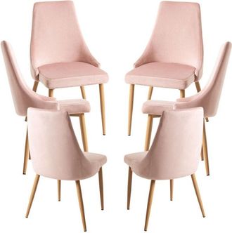 Regalos Miguel Regalos Miguel - Packs Sillas Comedor - Pack 6 Sillas Stoik Wood - Rosa