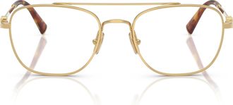 Miu Miu 0mu 51wv Gold Finish Metal Sunglasses
