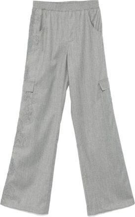 Ermanno Scervino Cargo Broek - Dames - Wijde Broeken - Grijs - S - Broeken