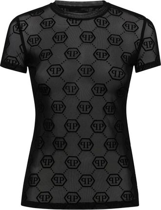 Philipp Plein Dames, Tops, Zwart, Maat: L Jersey