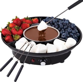 OEM M&aacute;quina Para Fundir Chocolate, Fuente De Chocolate Para Fondue, Torre De Fuente De Chocolate Con Modo De Calentamiento, Con 2 Tenedores Para Sumergir,