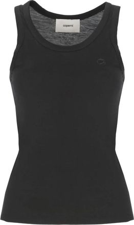 Coperni Logo Tank Top - Dames - Tops zonder mouwen - Zwart - L - Katoen - Tops